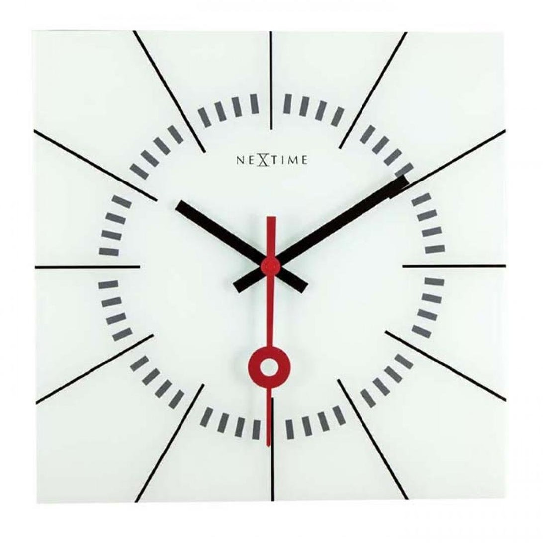 Nextime Zegar ścienny Stazione, biały