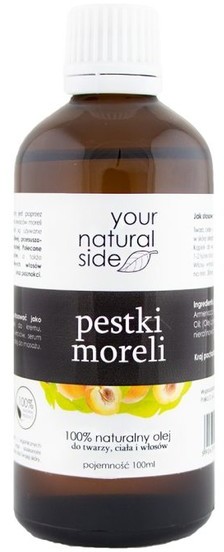 Your Natural Side nierafinowany olej pestki moreli pipeta 30ml