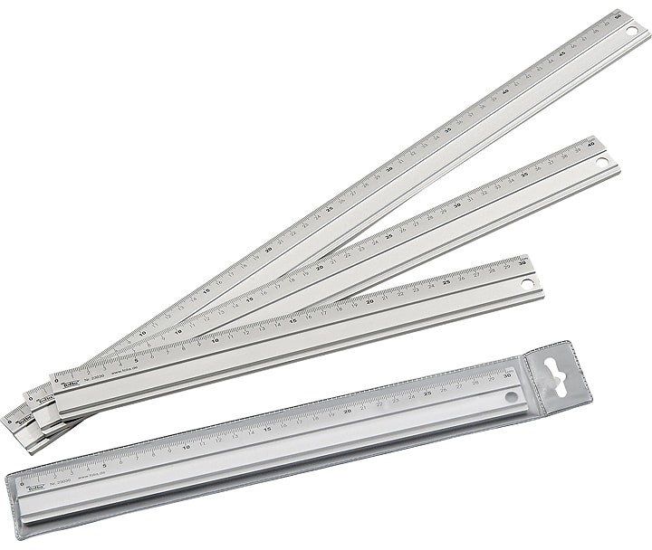 Folia Linijka w kolorze srebrnym - 50 cm
