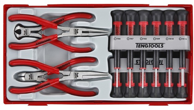 TENG TOOLS ZESTAW 12 WKRĘTAKÓW I 4 SZCZYPIEC TTMI16 TENG TOOLS(luna-104450101) 104450101