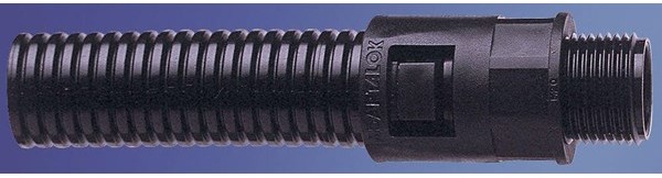 ABB Straight fitting adaptalok m16 black al13/m16/a/bl 7TCA296000R0188
