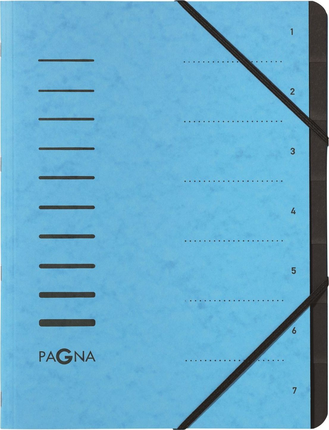 Pagna Teczka 7 Fächer 1-7 hellblau 40058-18