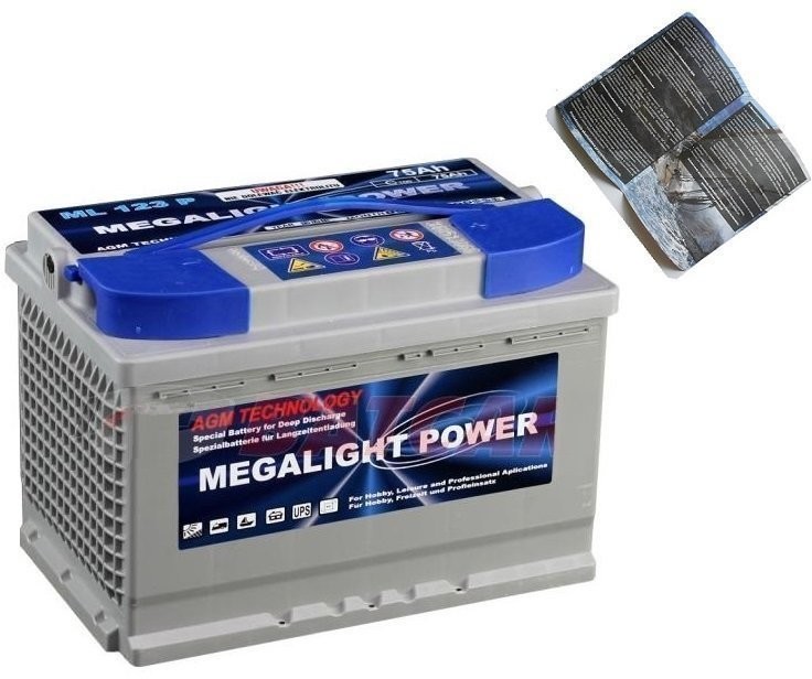 Akumulator Agm Megalight 75 Ah