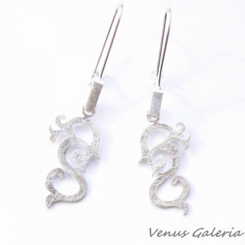 Kolczyki srebrne - Florencja mała satyna 1217