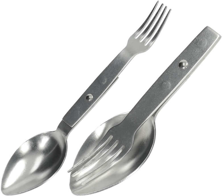 Mil-Tec Niezbędnik Aluminiowy Göffel Srebrny 14624500