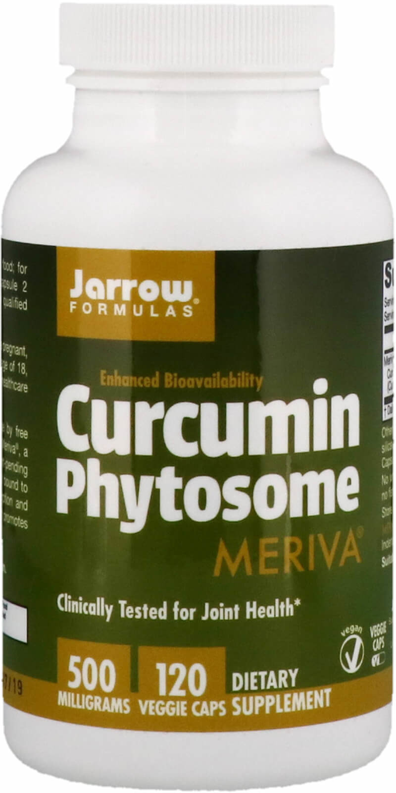 JARROW FORMULAS Curcumin Phytosome 500mg (Meriva)  120 Kapsułek wegetariańskich
