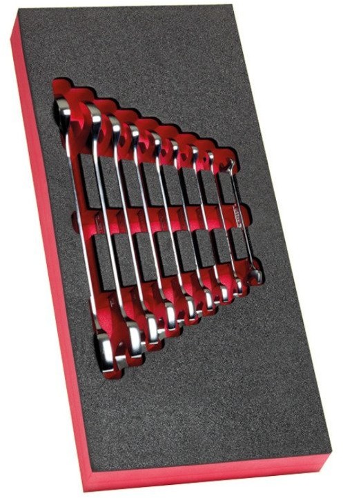 FACOM Moduł piankowy 9 kluczy płaskich 6x7-22x24 mm, MODM.44-1