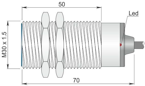 ORNO indukcyjny 30 mm SI30-A10 NC LC5 I30000133