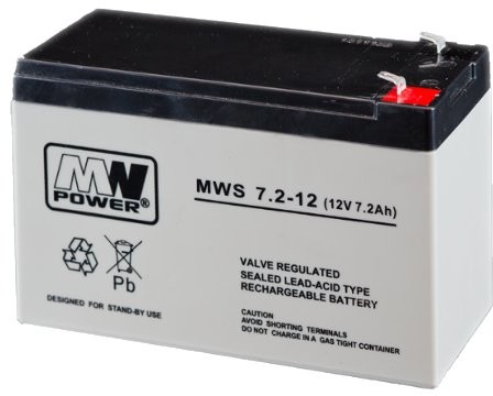 Akumulator Żelowy Mws 12V 7,2AH Agm Bezobsługowy