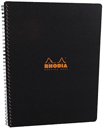 Rhodia 193408 °C Meetingbook, spirala, 22.5 x 29.7 cm, 80 arkuszy czarny 193409C