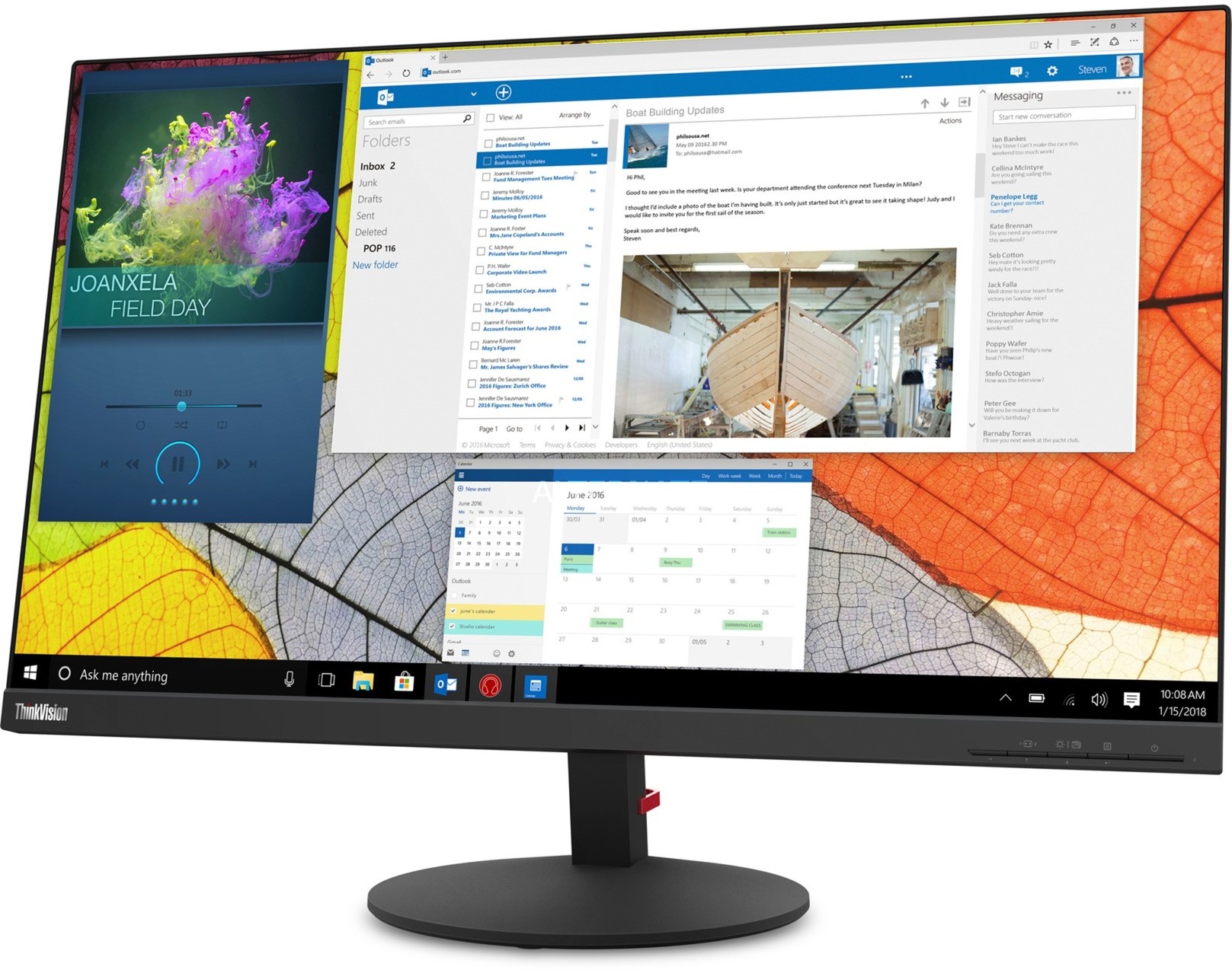 Lenovo ThinkVision S27q-10 Czarny (61E8GAT1EU)