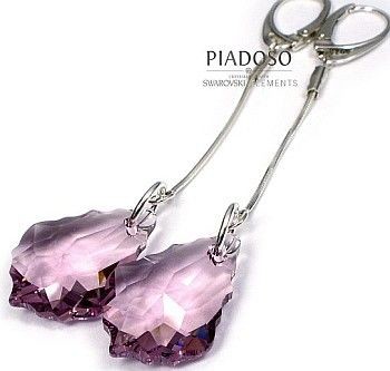 Swarovski kolczyki BAROQUE Srebro CERTYFIKAT