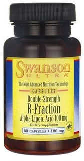 SWANSON Health R-ala Kwas R-alfa Liponowy R-fraction Alpha Lipoic Acid 100mg 60 Kapsułek