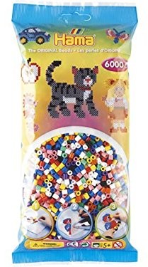 AK Sport Hama koraliki 205  00 szer. gelperlen posegregowane według koloru 6000
