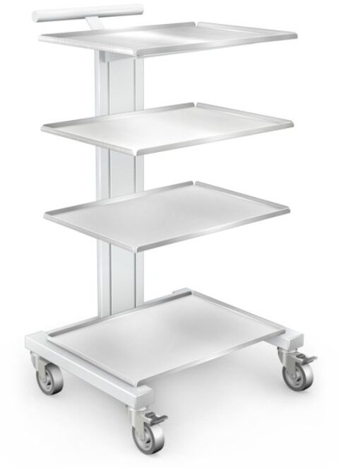 Ztm Tech-med B-01ST mobilny asystor medyczny z blatami zabiegowymi ze stali kwasoodpornej B-01ST