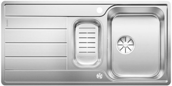 Blanco Zlew CLASSIMO 6S-IF Stal polerowana odwracalny korek auto. PushControl InFino odsączarka stalowa 525329