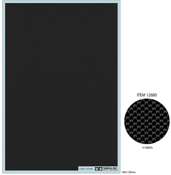 Tamiya TAMIYA  Carbon Pattern Decal Set 12680