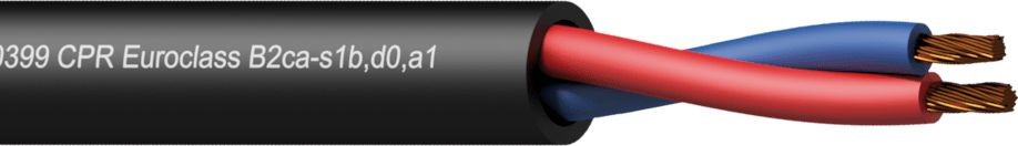 Procab Kabel CLS225-B2CA/1 Loudspeaker cable 2 x 2.5 mm 13 AWG EN50399 CPR Euroclass B2ca-s1b  CLS225-B2CA/1