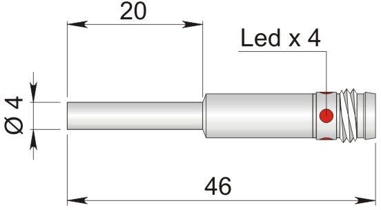 ORNO indukcyjny 4 mm SI4-C0.8 PNP NC H1 I45000006