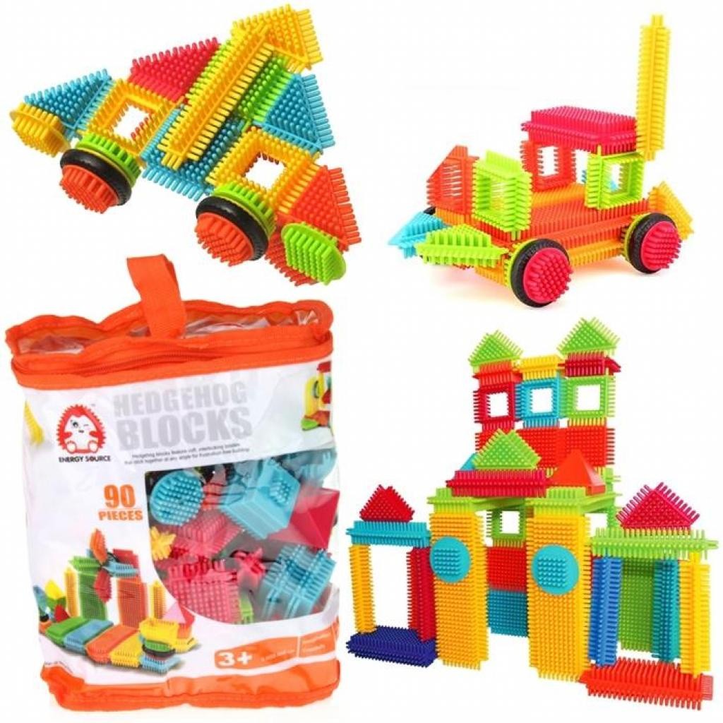Klocki Wafle Jeżyki Konstrukcyjne Edukacyjne 90el
