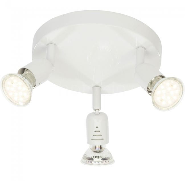 Brilliant Oświetlenie Loona Lampa w kształcie rondla z reflektorkami LED Biały, 3-punktowe G28834/05