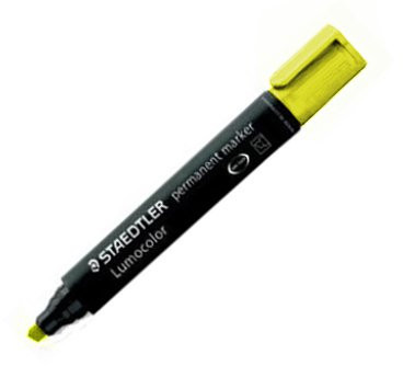 Staedtler 350 Marker Lumocolor Permanentny ścięty żółty
