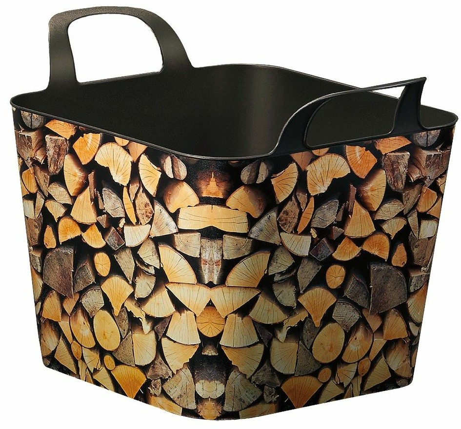 Uniwersalny flexi kosz Wood, 30 l