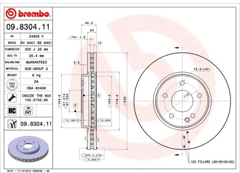 BREMBO 09.8304.11