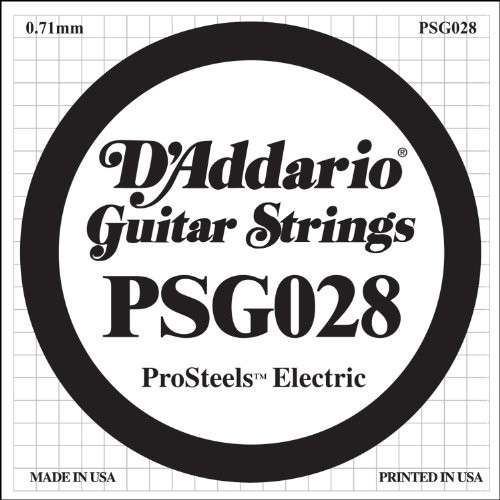 D'Addario psg028 Pro Steels Round Wound gitara elektryczna pojedyncza gitary 028 PSG028