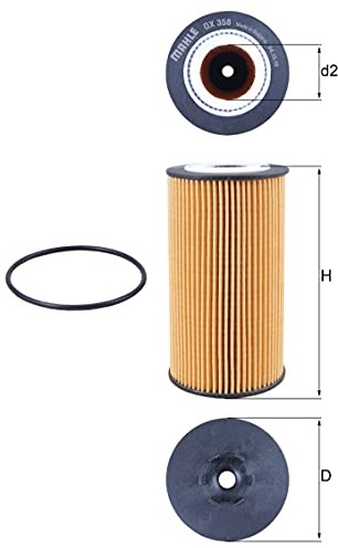 Knecht Mahle OX 358D filtr oleju OX358DECO
