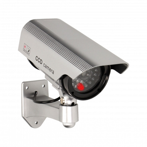 ORNO Atrapa kamery monitorującej CCTV, bateryjna, srebrna OR-AK-1208/G