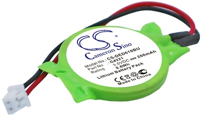 Cameron Sino Dell Inspiron 9200 G4221 200mAh 0.6Wh Lithium 3.0V Cameron Sino)