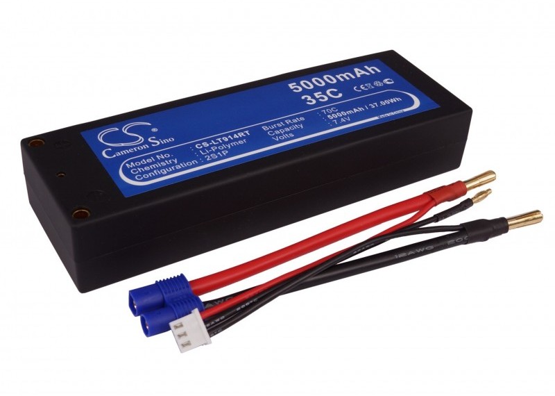 Cameron Sino 5000mAh 37.00Wh Li-Polymer 7.4V 2S 35C