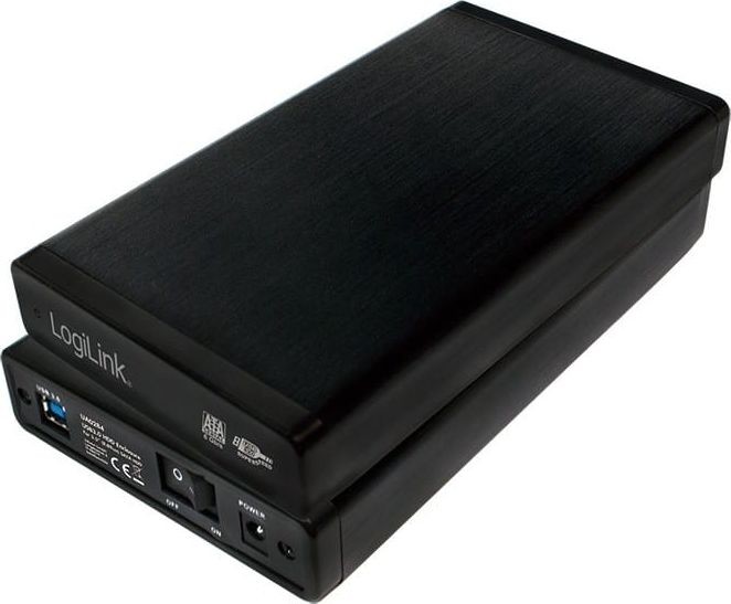 Logilink Kieszeń Zewnętrzna obudowa HDD 3.5 cala SATA USB3.0 Czarna Aluminiowa UA0284 UA0284