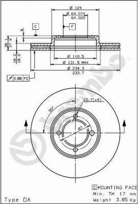 BREMBO 09.5614.10 09.5614.10
