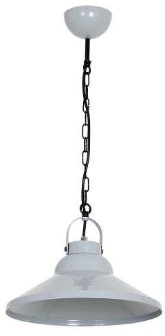 Luminex Lampa wisząca zwis żyrandol Iron 1x60W E27 szary 6181