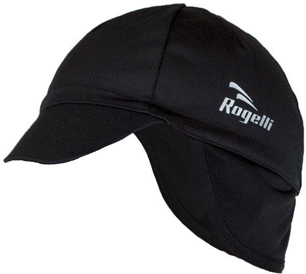 ROGELLI 009.114 ss17 Prottetivo zimowa czapeczka rowerowa z daszkiem czarna