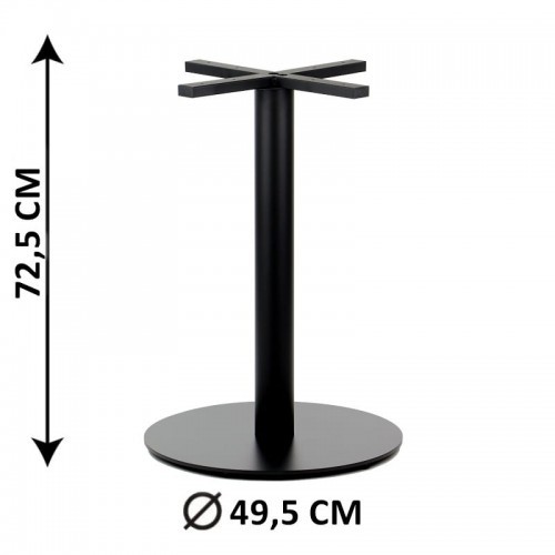 Stema SH Podstawa stolika SH-5001-7/B, fi 49,5 cm, wysokość 72,5 cm (stelaż stolika), kolor czarny SH-5001-7/B