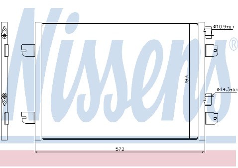 NISSENS Skraplacz, klimatyzacja 94616