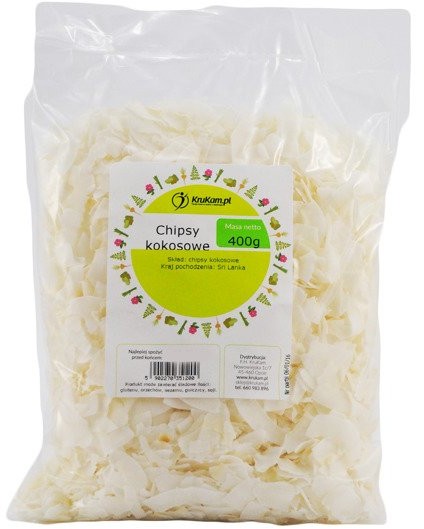 KruKam Chipsy kokosowe KOKOS 400g