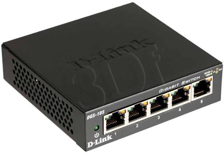 D-Link Switch DGS-105/E (5x 10/100/1000Mbps) DGS-105/E
