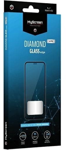 MYSCREEN Protector Szkło hartowane Diamond Lite Edge FG Samsung A21 A215 Czarny AXDIMTFDLEGSA21