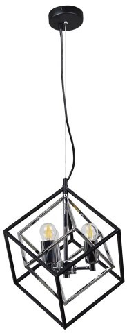 Polux IKAR-3 3xE27 black+chrome il mio Lampa wiszaca 316370 316370