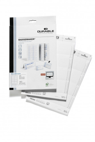 Durable Wkłady do identyfikatorów 60 x 90mm 160 sztuk 1456-02
