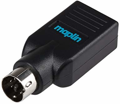 Maplin Maplin Najwyższej jakości adapter USB-A 2.0 żeński na PS/2 męski MAPCUS12