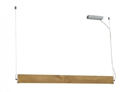 Azzardo Lampa wisząca Norman XL AZ1686 ledowa drewniana oprawa wisząca w stylu nowoczesnym AZ1686