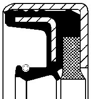 CORTECO Pierścień uszczelniający wału, różnicowy CORTECO 12019327B