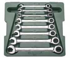 Sata Zestaw 8 kluczy płasko - oczkowych z grzechotką Gearwrench