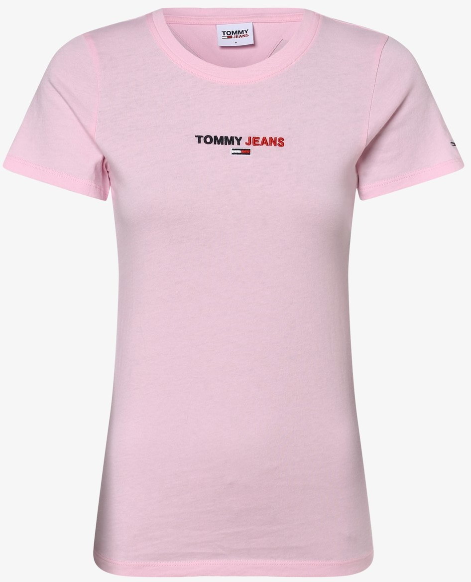 Tommy Jeans T-shirt damski, różowy