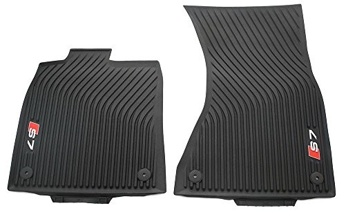 Audi AUDI 4g8061221 a 041 dywaniki gumowe oryginalne S7 matowym czarnym we wszystkich warunkach 2 X przednie dywaniki gumowe 4G8061221A041